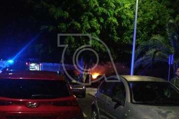 Cuatro vehículos arden de madrugada en el Valle de Jinámar (Telde)/TA.